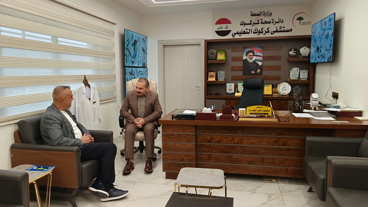 رئيس فرع كركوك لنقابة الصحفيين العراقيين مروان ابراهيم العاني ..يثمن المواقف والدعم الذي يقدمة مدير مستشفى كركوك التعليمي ..