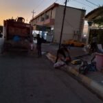 أعمال التنظيف في النواحي بعد انتهاء مراسم عاشوراء  لتنظيف الشوارع و الارصفة داخل الوحدات الإدارية   والتي تأتي دعماً لجهود الادارة وفريقها الحكومي .