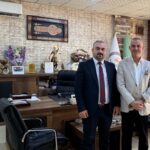 بحث السيد مدير هيئة الإعلام والاتصالات بالمنطقة الشمالية المهندس محمد قاسم عباس ،مع السيد رئيس اللجنة الإعلامية للانتخابات البرلمانية في محافظة كركوك مروان إبراهيم العاني