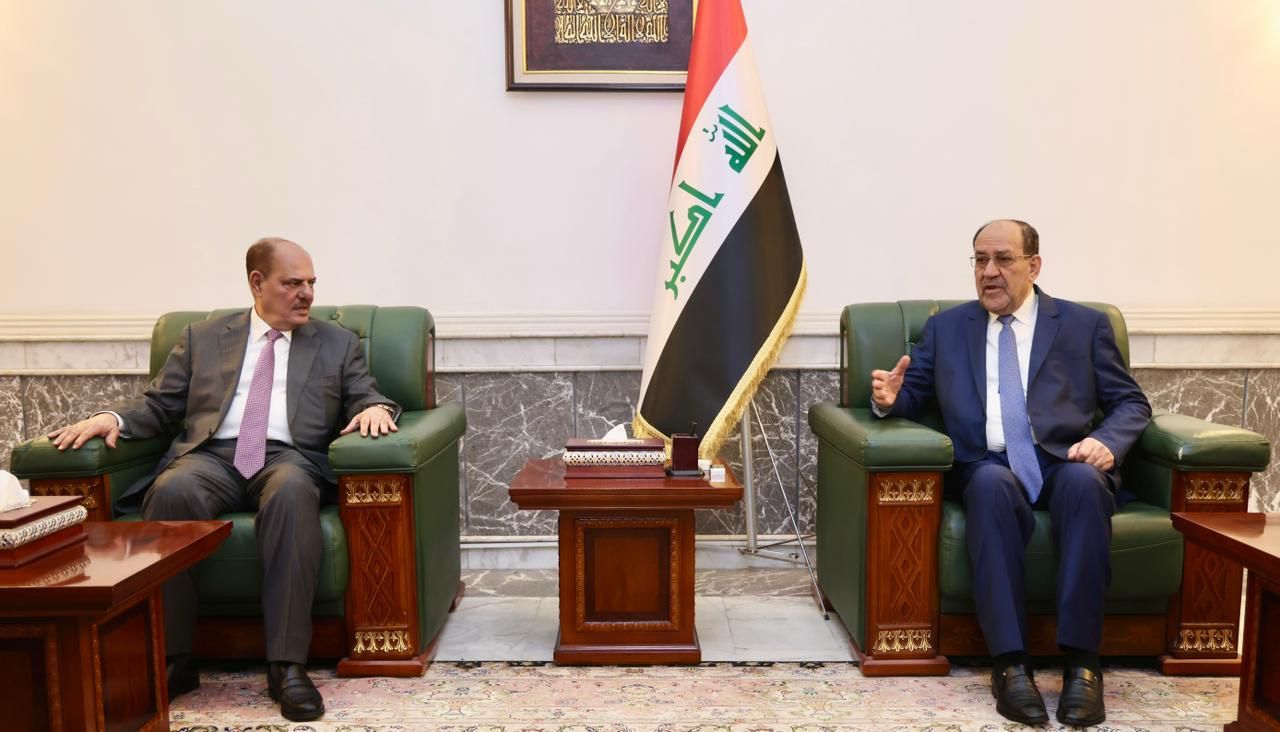 المالكي خلال لقائه نقيب الصحفيين العراقيين يشيد بالدور الوطني والمهني لنقابة الصحفيين