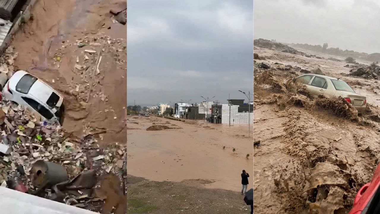 إحصائية خسائر السيول في السليمانية: